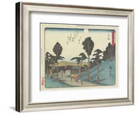 Akasaka, 1837-1844-Utagawa Hiroshige-Framed Giclee Print