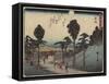 Akasaka, 1837-1844-Utagawa Hiroshige-Framed Stretched Canvas