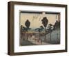 Akasaka, 1837-1844-Utagawa Hiroshige-Framed Giclee Print