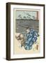 Akasaka, April 1855-Utagawa Hiroshige-Framed Giclee Print