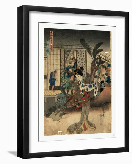 Akasaka No Zu-Utagawa Toyokuni-Framed Giclee Print
