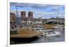 Aker Brygge and City Hall, Oslo, Norway, Scandinavia, Europe-Hans-Peter Merten-Framed Photographic Print