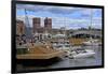 Aker Brygge and City Hall, Oslo, Norway, Scandinavia, Europe-Hans-Peter Merten-Framed Photographic Print