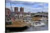 Aker Brygge and City Hall, Oslo, Norway, Scandinavia, Europe-Hans-Peter Merten-Stretched Canvas