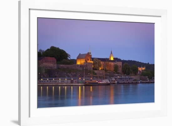 Akershus Fortress and Harbour, Oslo, Norway, Scandinavia, Europe-Doug Pearson-Framed Photographic Print