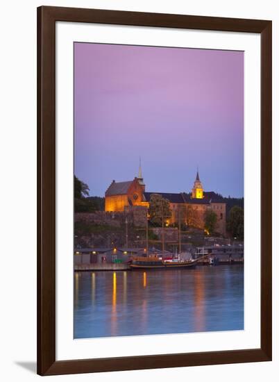 Akershus Fortress and Harbour, Oslo, Norway, Scandinavia, Europe-Doug Pearson-Framed Premium Photographic Print