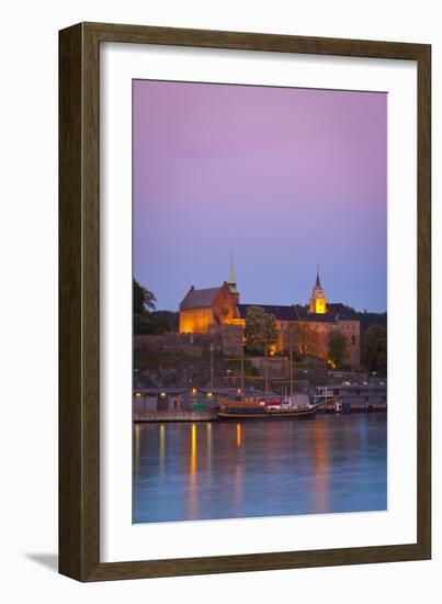 Akershus Fortress and Harbour, Oslo, Norway, Scandinavia, Europe-Doug Pearson-Framed Photographic Print