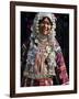 Akha Woman with Silver Headdress and Necklace Embellished with Glass Beads, Burma, Myanmar-Nigel Pavitt-Framed Photographic Print