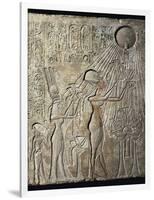 Akhenaten and His Family to the Aten-null-Framed Art Print