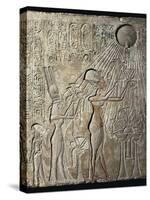 Akhenaten and His Family to the Aten-null-Stretched Canvas