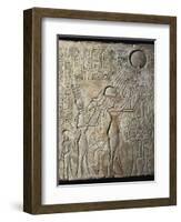 Akhenaten and His Family to the Aten-null-Framed Art Print