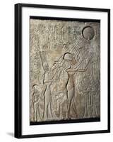 Akhenaten and His Family to the Aten-null-Framed Art Print