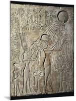 Akhenaten and His Family to the Aten-null-Mounted Art Print