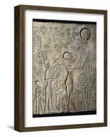 Akhenaten and His Family to the Aten-null-Framed Art Print