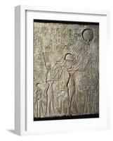 Akhenaten and His Family to the Aten-null-Framed Art Print