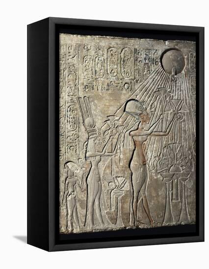 Akhenaten and His Family to the Aten-null-Framed Stretched Canvas