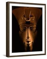 Akhenaten Statue, Pharaohs of the Sun, Luxor Museum, Amarna, Egypt-Kenneth Garrett-Framed Premium Photographic Print