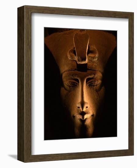 Akhenaten Statue, Pharaohs of the Sun, Luxor Museum, Amarna, Egypt-Kenneth Garrett-Framed Photographic Print