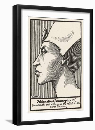 Akhenaton Also Known as Amenhotep IV or Amenophis IV Egyptian Pharaoh-null-Framed Art Print