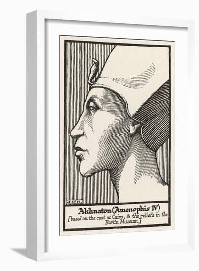 Akhenaton Also Known as Amenhotep IV or Amenophis IV Egyptian Pharaoh-null-Framed Art Print