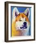 Akita - Apricot-Dawgart-Framed Giclee Print