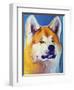 Akita - Apricot-Dawgart-Framed Giclee Print