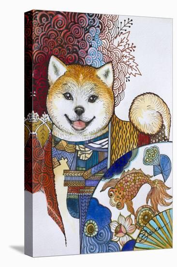 Akita Inu-Oxana Zaika-Stretched Canvas