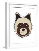 Akita-null-Framed Art Print