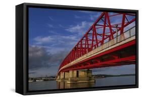 Akkeshi Bridge-null-Framed Stretched Canvas