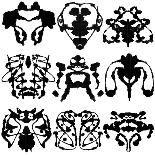 Nine Rorschach Test-akova-Laminated Art Print