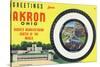 Akron, Ohio - Rubber Manufacturers Firestone, Goodrich, Goodyear-Lantern Press-Stretched Canvas