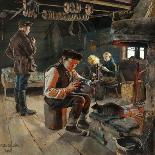 La Vie Rustique - He Rustic Life - Akseli Gallen-Kallela (1865-1931). Oil on Canvas, 1887. Dimensio-Akseli Valdemar Gallen-kallela-Giclee Print