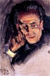 Portrait of Gustav Mahler, 1907 (Oil on Canvas)-Akseli Valdemar Gallen-kallela-Giclee Print