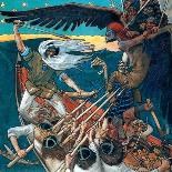 The Defence of the Sampo, 1896 (Tempera on Canvas)-Akseli Valdemar Gallen-kallela-Giclee Print