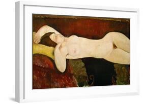 Akt Einer Schlafenden Frau (Le Grand Nu) 1917-Amedeo Modigliani-Framed Giclee Print