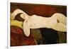 Akt Einer Schlafenden Frau (Le Grand Nu) 1917-Amedeo Modigliani-Framed Giclee Print