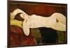 Akt Einer Schlafenden Frau (Le Grand Nu) 1917-Amedeo Modigliani-Framed Giclee Print