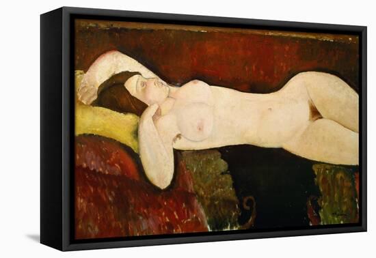 Akt Einer Schlafenden Frau (Le Grand Nu) 1917-Amedeo Modigliani-Framed Stretched Canvas