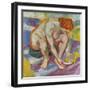 Akt Mit Katze, 1910-Franz Marc-Framed Giclee Print