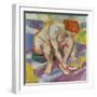 Akt Mit Katze, 1910-Franz Marc-Framed Giclee Print