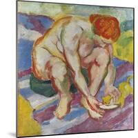 Akt Mit Katze, 1910-Franz Marc-Mounted Giclee Print