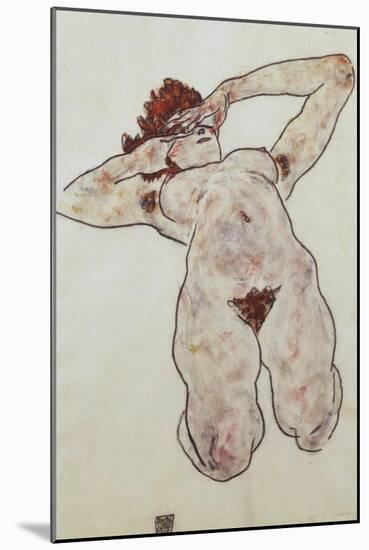 Akt-Egon Schiele-Mounted Giclee Print