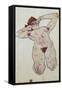 Akt-Egon Schiele-Framed Stretched Canvas