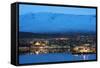 Akureyri Waterfront, Iceland, Polar Regions-Christian Kober-Framed Stretched Canvas