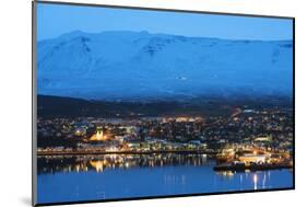 Akureyri Waterfront, Iceland, Polar Regions-Christian Kober-Mounted Photographic Print