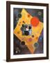 Akzent in Rosa-Wassily Kandinsky-Framed Art Print