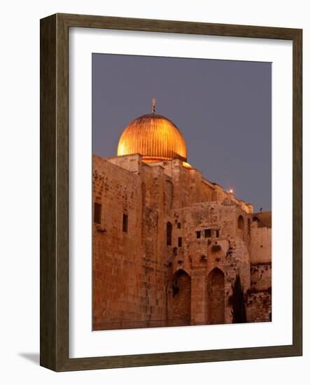 Al-Aqsa Mosque with the Dome of the Rock in the Background, Jerusalem, Israel-null-Framed Photographic Print