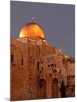 Al-Aqsa Mosque with the Dome of the Rock in the Background, Jerusalem, Israel-null-Mounted Photographic Print