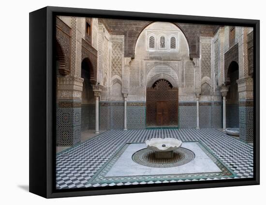 Al-Attarine Madrasa Built by Abu Al-Hasan Ali Ibn Othman, Fes, Morocco-null-Framed Stretched Canvas