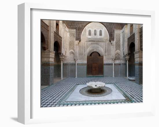 Al-Attarine Madrasa Built by Abu Al-Hasan Ali Ibn Othman, Fes, Morocco-null-Framed Photographic Print